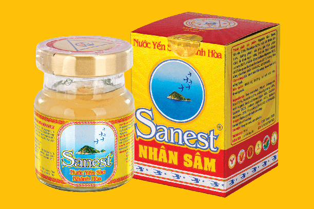 Nước yến sào Sanest Nhân Sâm Fucoidan 70ml
